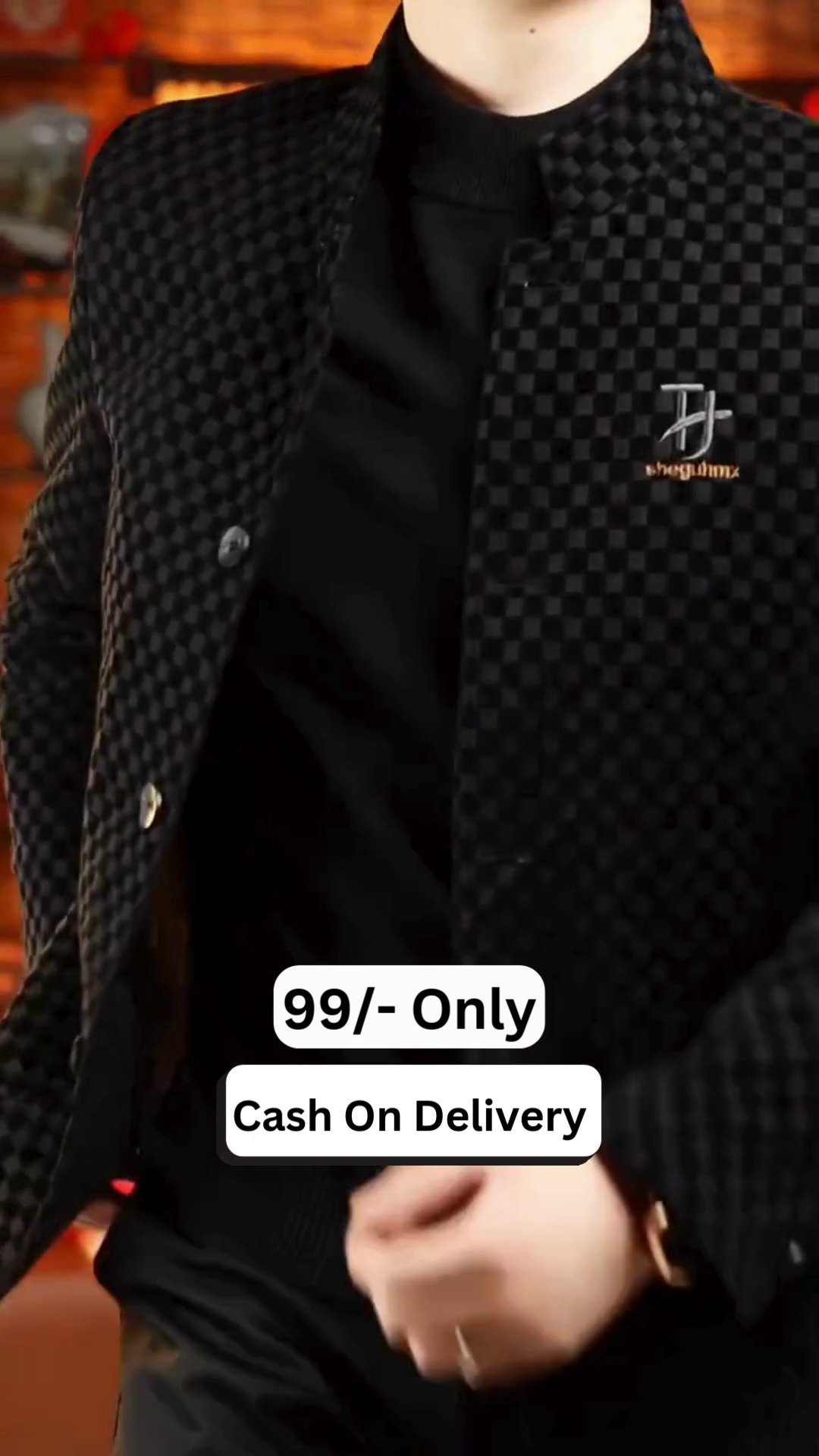 Men Checked Long Sleeves Hooded Quilted Jacket