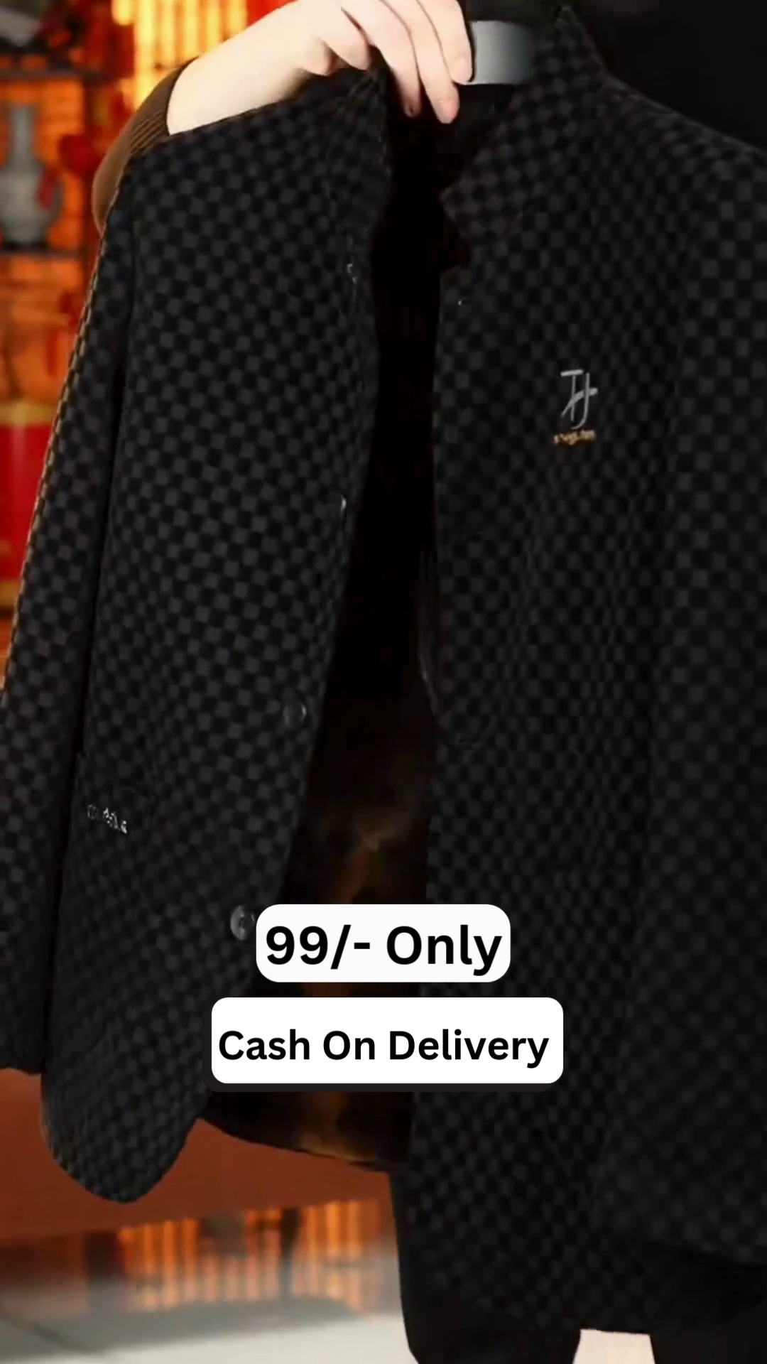 Men Checked Long Sleeves Hooded Quilted Jacket