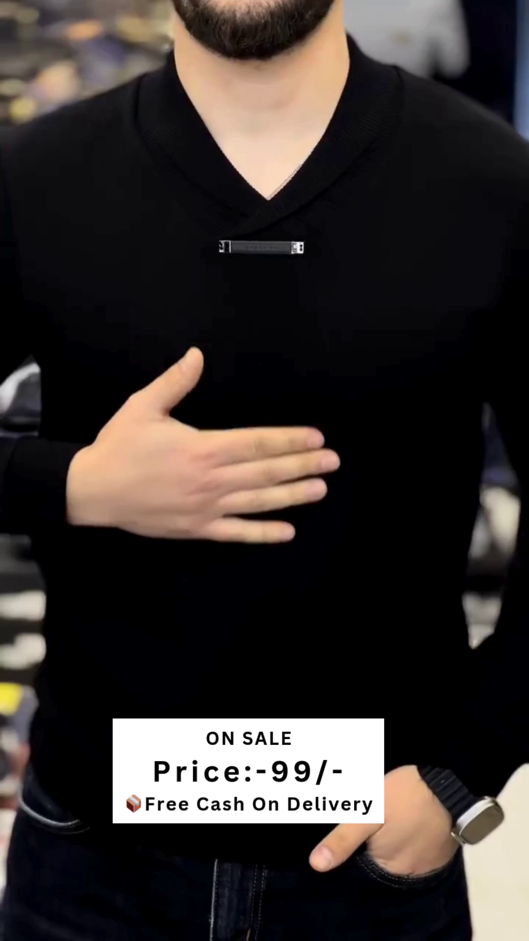 Men Self Design Polo Collar Cotton T-shirt