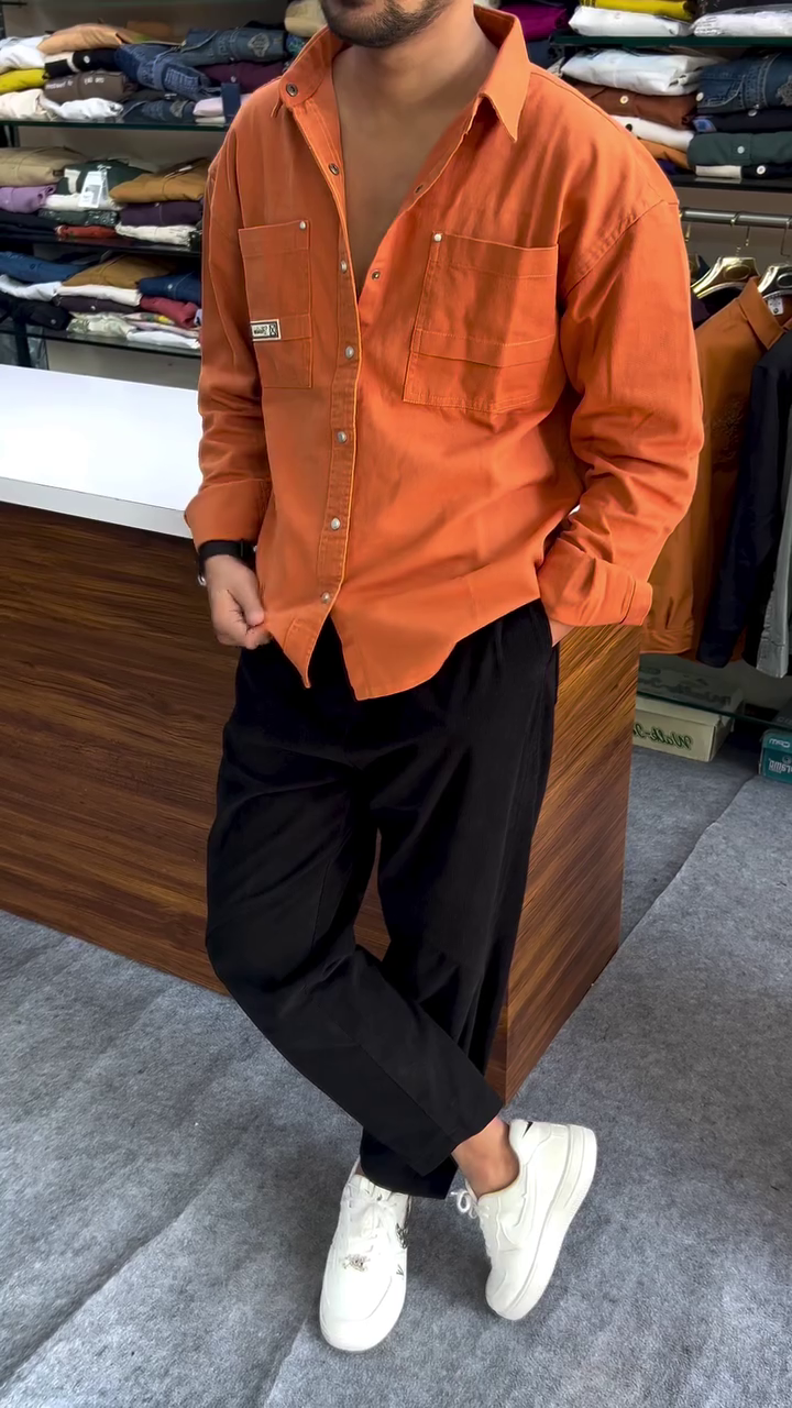 Classic Slim Fit Satin Formal Shirt