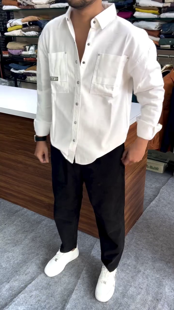 Classic Slim Fit Satin Formal Shirt