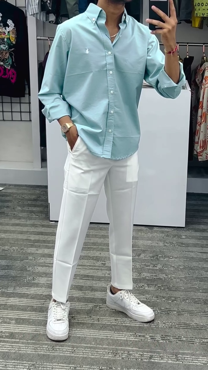 Tailored Fit Cotton Twill Shirt