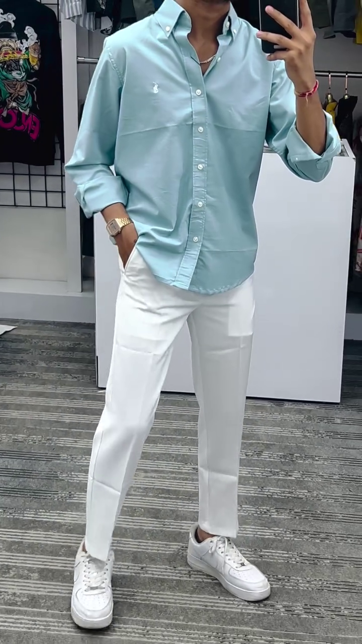 Tailored Fit Cotton Twill Shirt