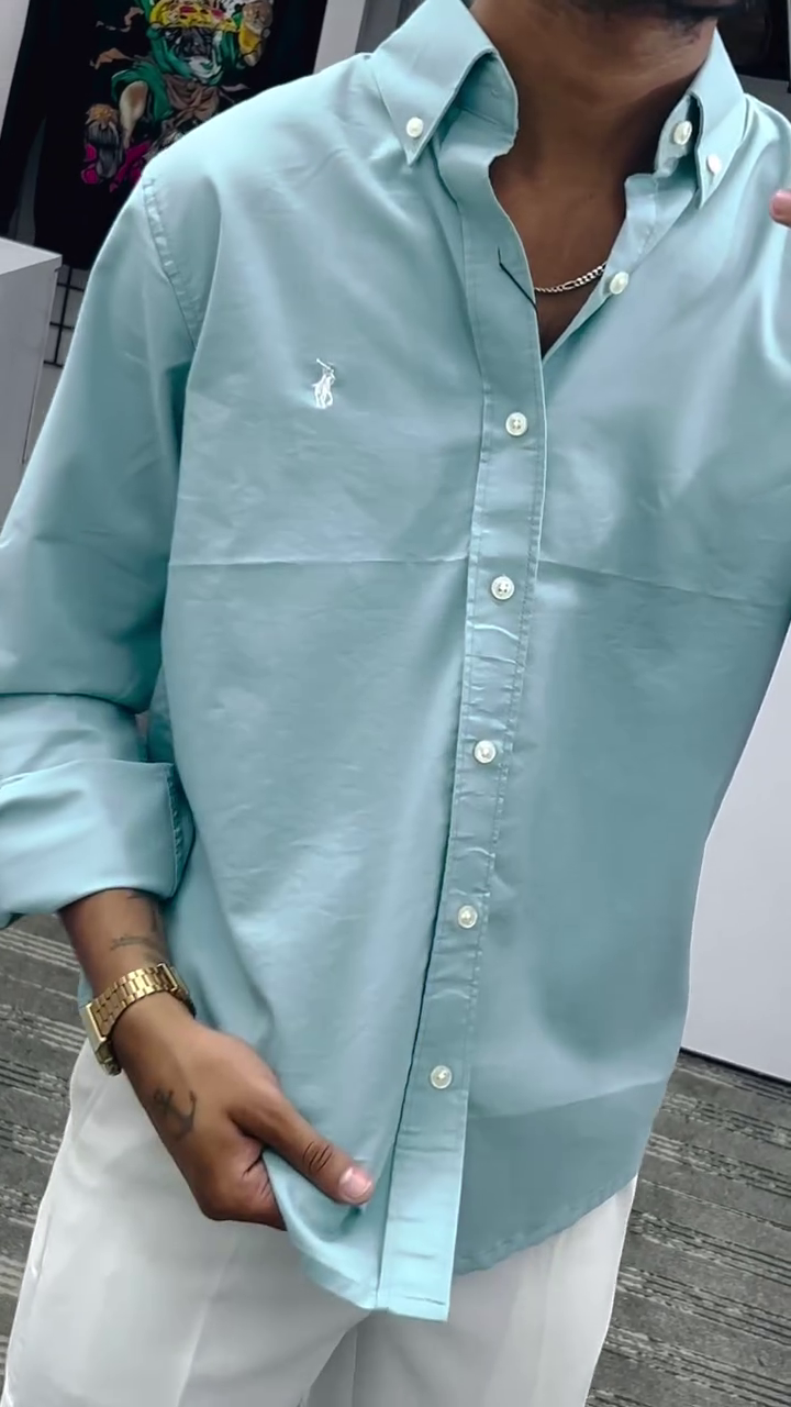 Tailored Fit Cotton Twill Shirt