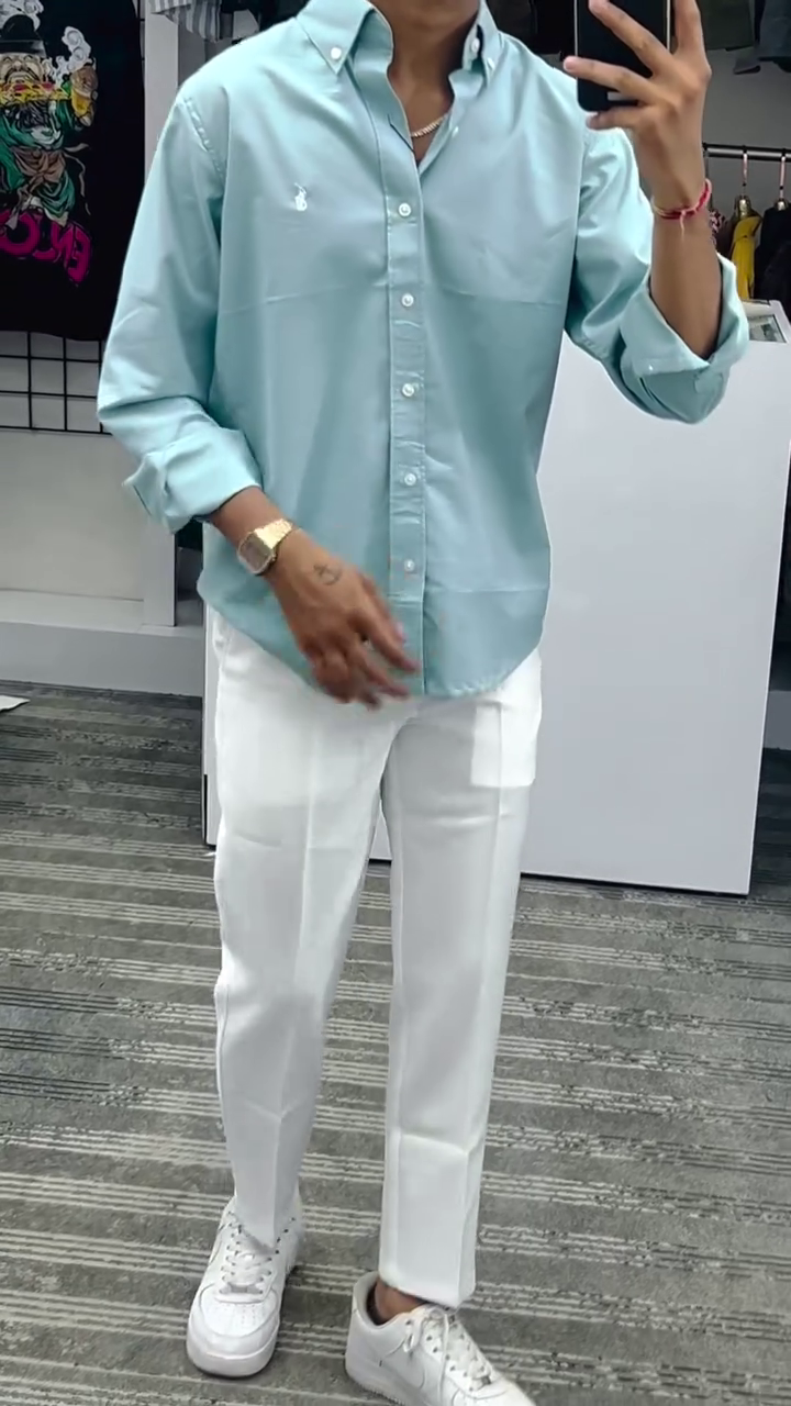 Tailored Fit Cotton Twill Shirt