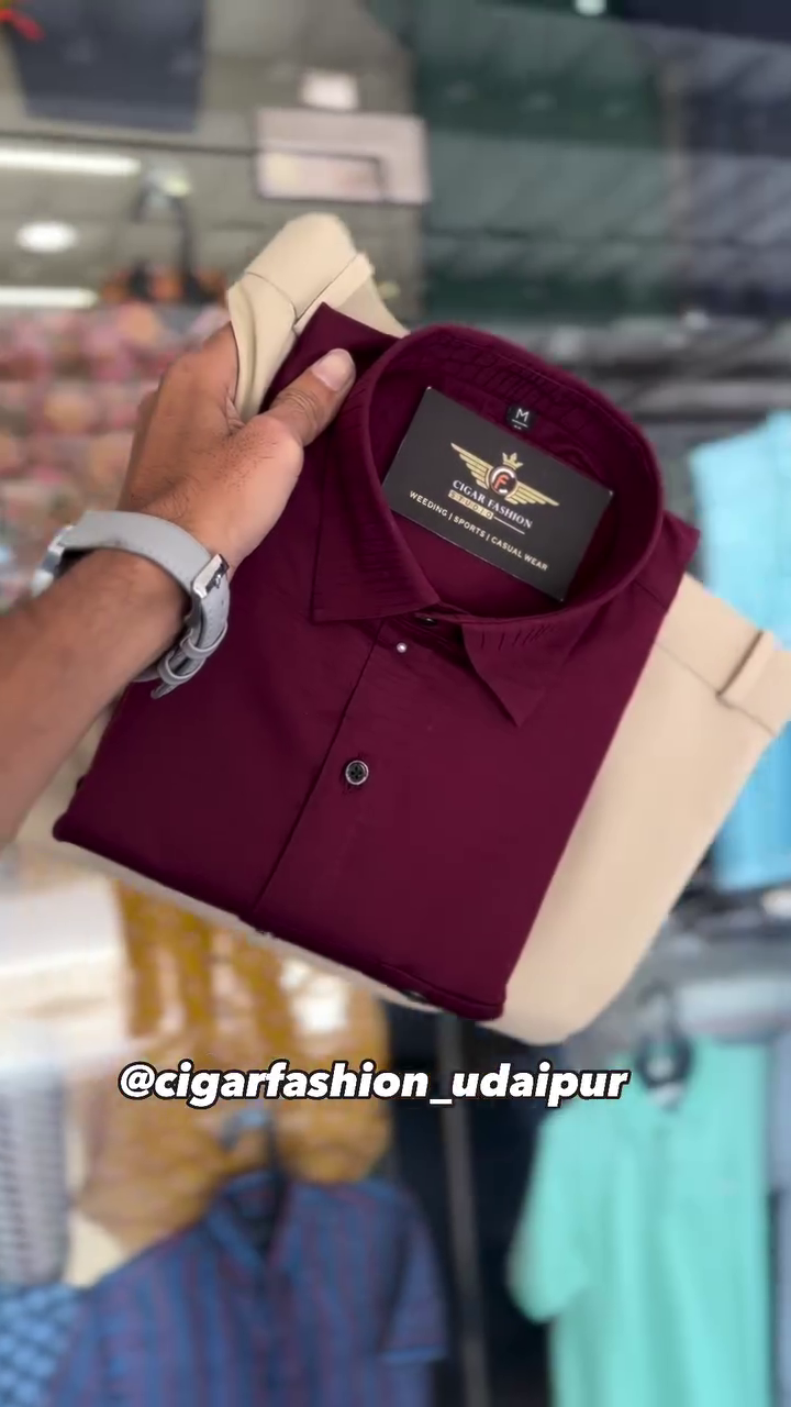 Men Solid Casual Black Shirt