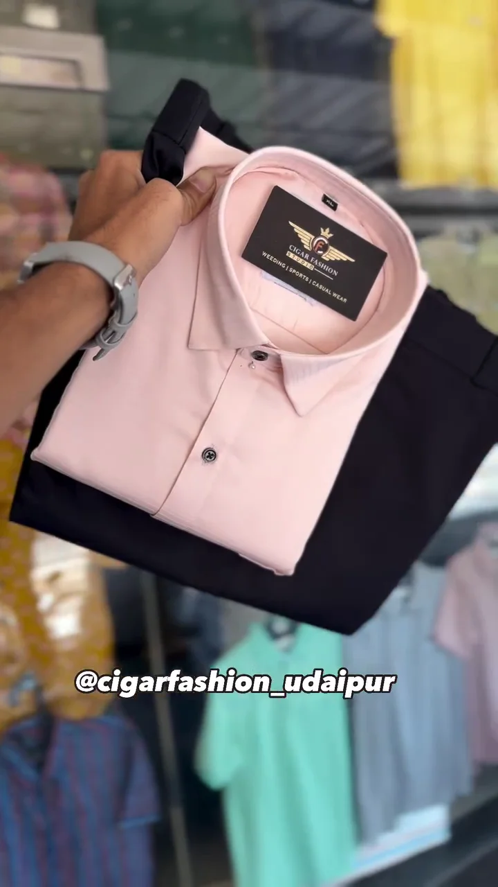 Men Solid Casual Black Shirt