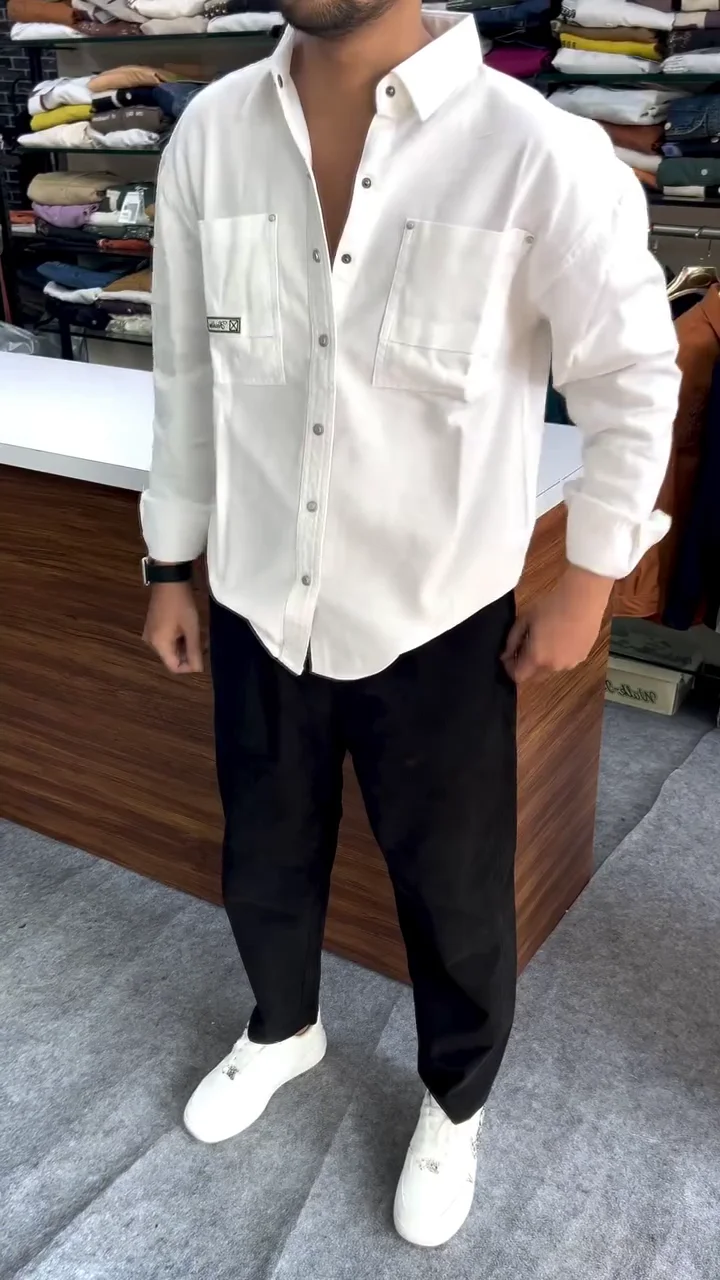 Classic Slim Fit Satin Formal Shirt